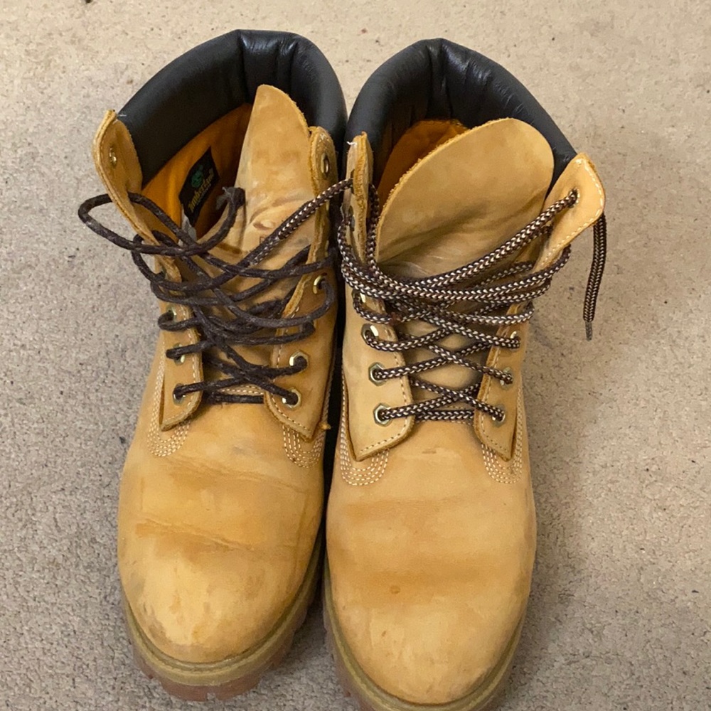 Timberland Yellow Boots - Men’s 10 - early 2000’s